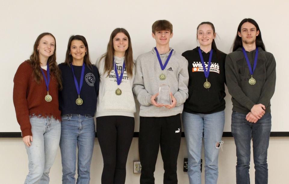 The team from North Union High School took first place honors in the recent mathematics challenge sponsored by The Ohio State University at Marion and Marion Technical College.