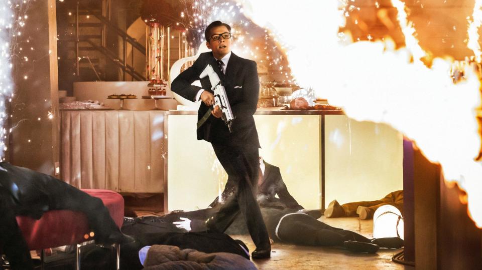 Taron Egerton is set to return for a third Kingsman movie. (20th Century Studios/Alamy)