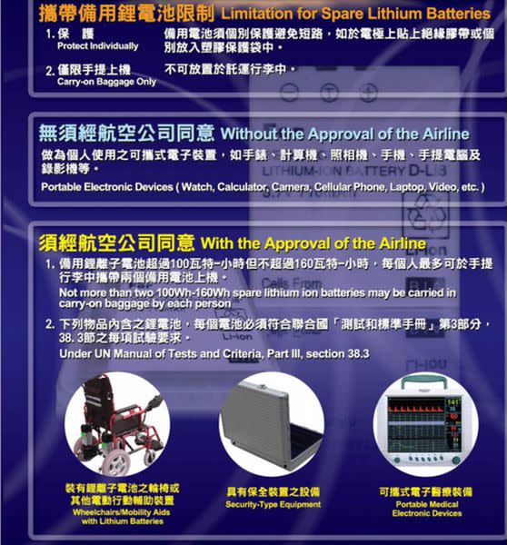 搭飛機可以攜帶多少鋰電池及行動電源呢? 登機行李攜帶電池懶人包