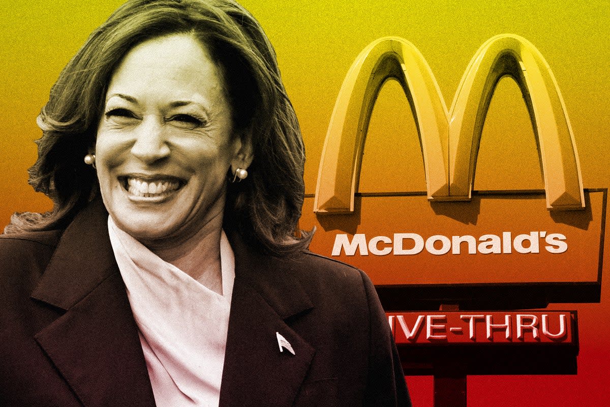 Vice President Kamala Harris briefly worked at McDonald’s while in college (Getty)