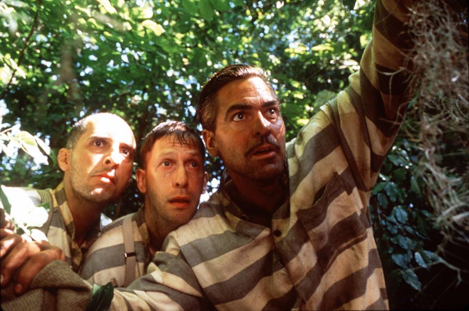 From left, John Turturro, Oklahoma native Tim Blake Nelson and George Clooney star in "O Brother, Where Art Thou?"