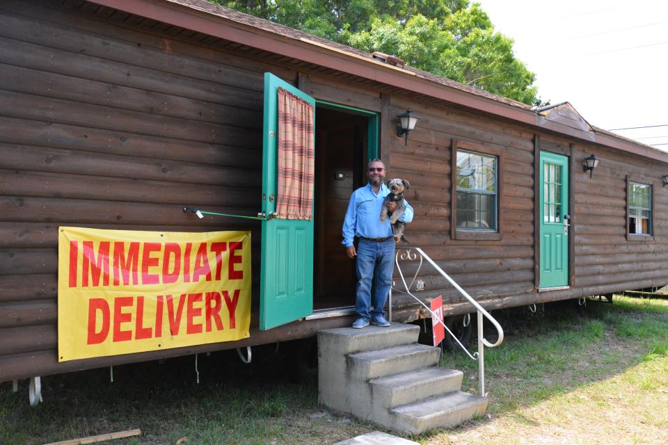 There are Fort Wilderness cabins in Mims. James Robert ÒJRÓ Morrison is not allowed to say they are from Fort Wilderness, but the north Brevard entrepreneur was able to get about 100 of the cabins to resell as Disney upgrades the cabins at the park.