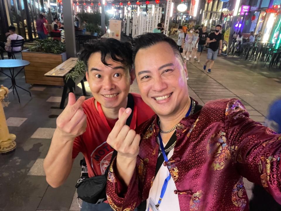 Cultural photographer Albert Nico (right) with Network of Bukit Bintang Communities co-founder Tjek Lim. — Picture courtesy of Albert Nico