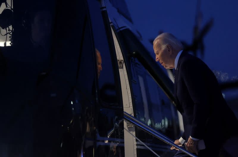 U.S. President Biden leaves New York, NY, U.S.