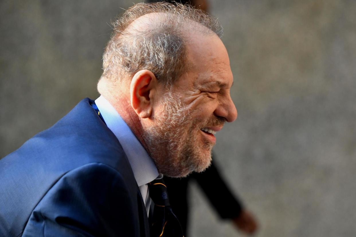 Harvey Weinstein arrives to the courthouse for his trial on 14 February 2020 in New York City: JOHANNES EISELE/AFP via Getty Images