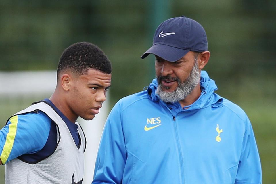 Dane Scarlett is set to make his first senior Spurs start against Pacos de Ferreira (Tottenham Hotspur FC via Getty Images)