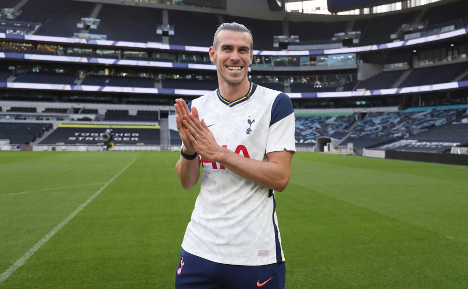 Gareth Bale is back in North London. (Photo by Tottenham Hotspur FC/Tottenham Hotspur FC via Getty Images)