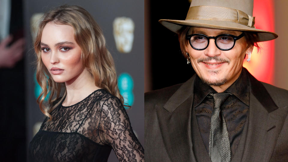 Lily-Rose Depp and Johnny Depp. (Photo by Wiktor Szymanowicz/NurPhoto/Kurt Krieger/Corbis/Getty)