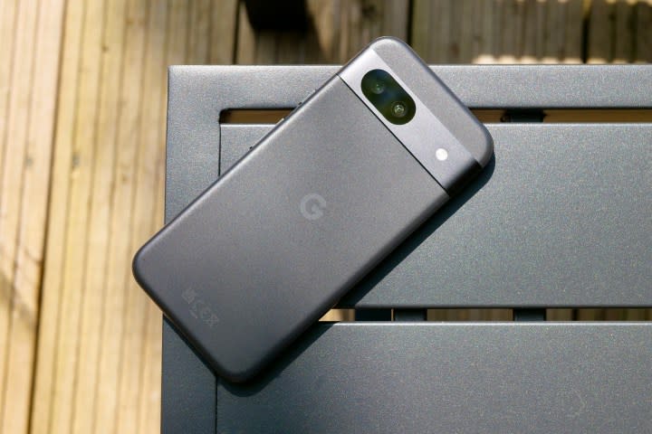 The Google Pixel 8a on a table.