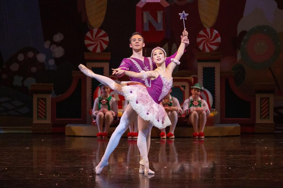 DaYoung Jung and Alvin Tovstogray appear as the Sugar Plum Fairy and her Cavalier in Oklahoma City Ballet's production of "The Nutcracker."