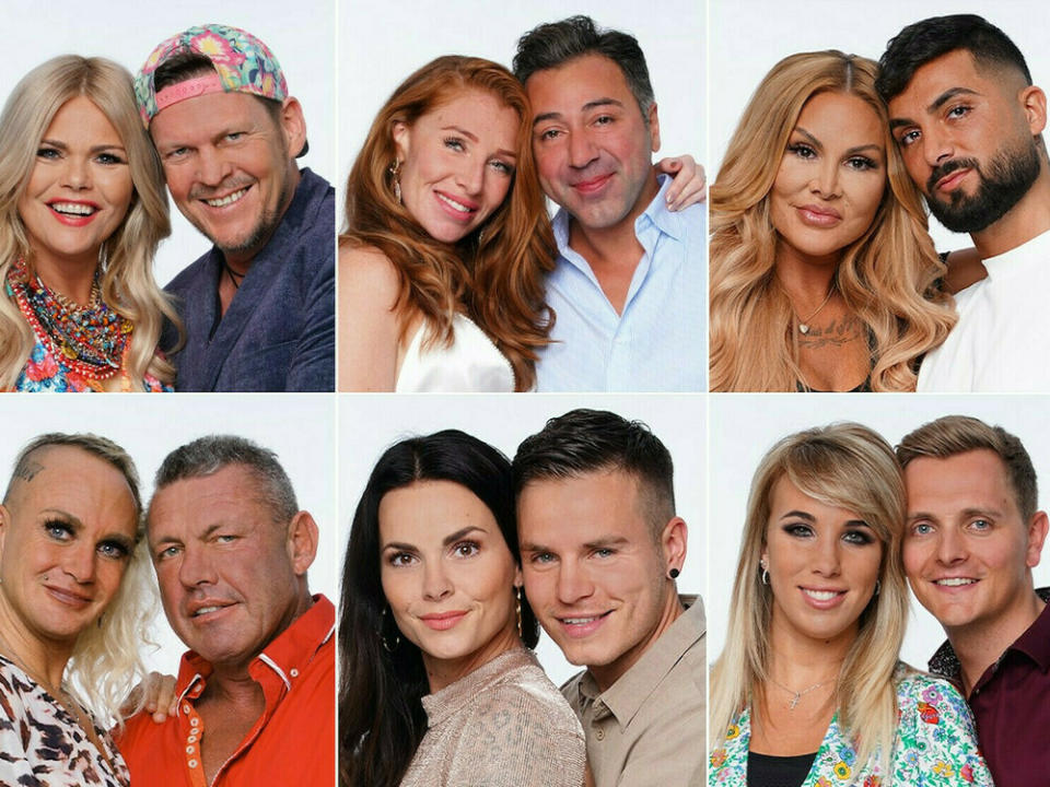 Die Promi-Paare im "Sommerhaus der Stars" 2020 (Bild: TVNOW / Stefan Gregorowius)