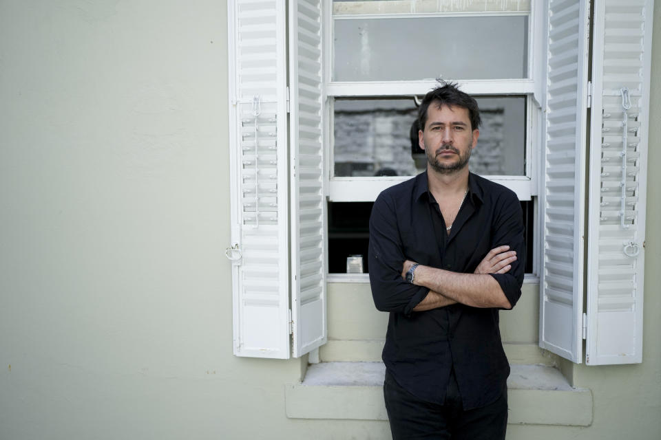 Santiago Mitre, director of "Argentina, 1985", nominated for a best foreign film Oscar, poses for portraits in Buenos Aires, Argentina, Thursday, Feb. 9, 2023. (AP Photo/Natacha Pisarenko)