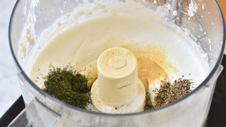adding spices to cottage cheese