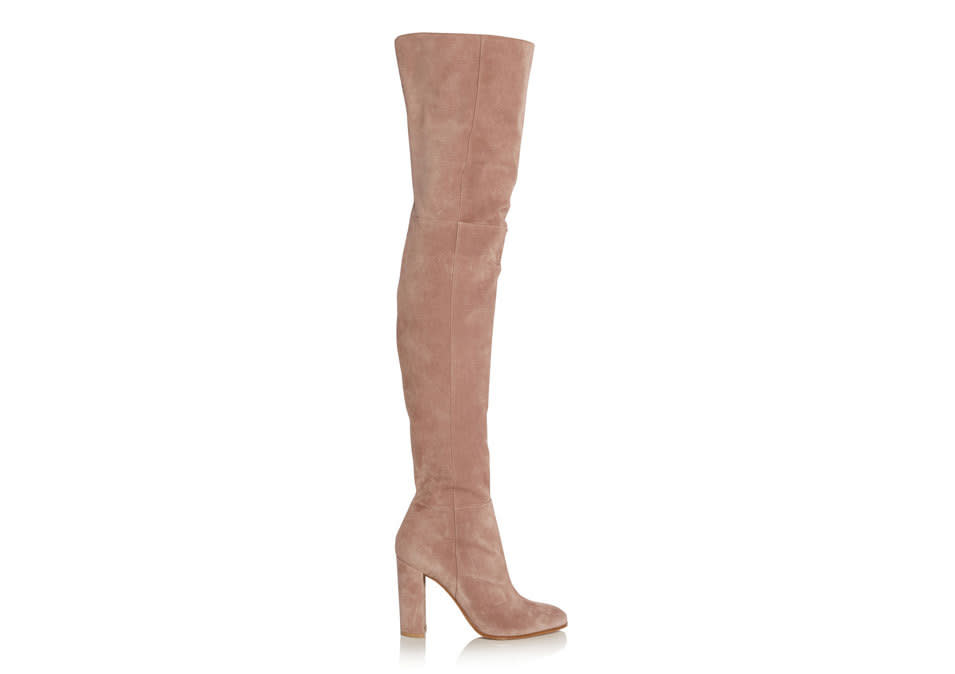 Gianvito Rossi Suede Over-the-Knee Boots