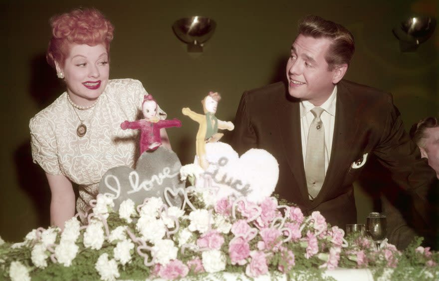 Lucille Ball and Desi Arnaz in the mid-1950s - Credit: Everett