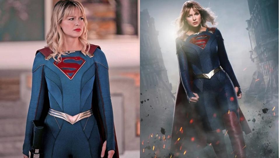 Kara Zor-El's second live-action costume, which Melissa Benoist wore in the final two seasons of Supergirl.