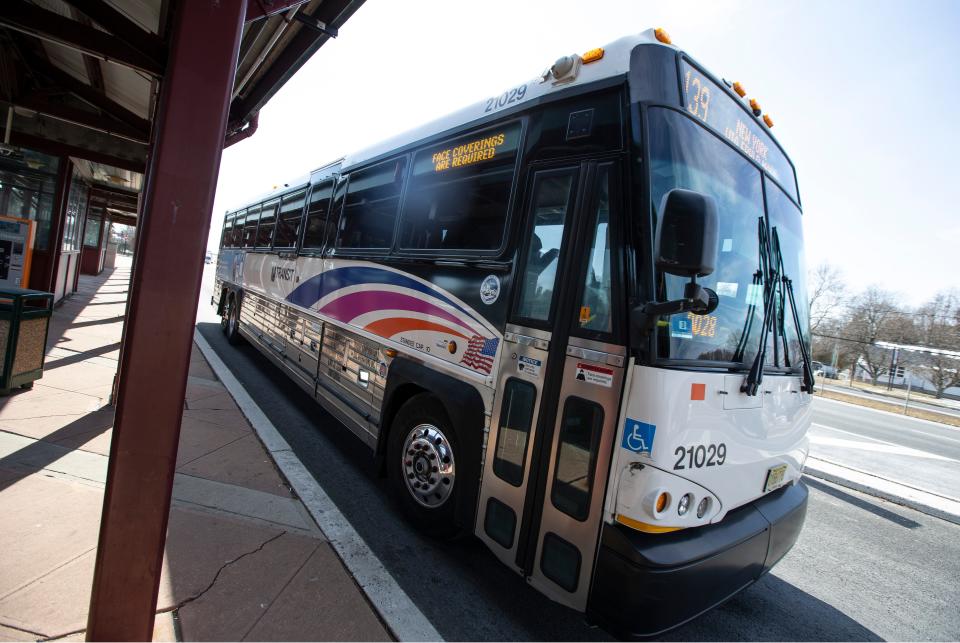 Bus rapid transit is a concept that has been studied many times but ultimately not adopted in New Jersey in a meaningful way. However, a new route is being studied for this purpose along Route 9 between Old Bridge and Howell. NJ Transit busses make their way along Route 9.        Howell, NJWednesday, February 16, 2022