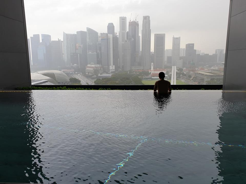 Rainy season in Singapore