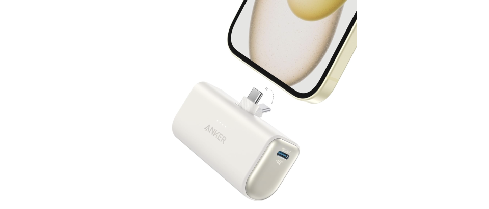 Anker Nano Power Bank con conector USB-C plegable incorporado. Foto: amazon