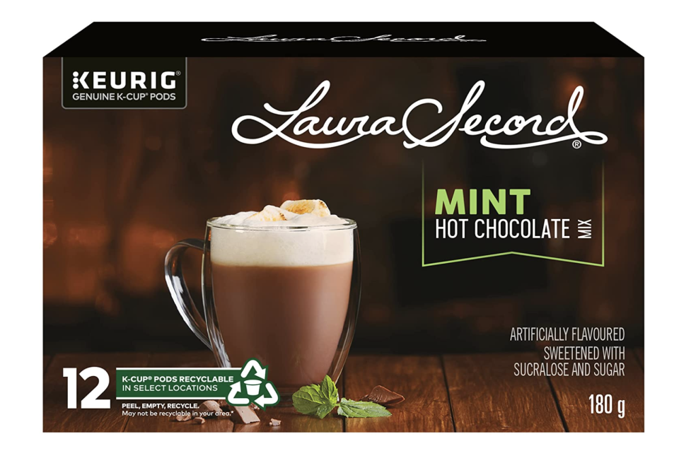 Laura Secord Mint Hot Chocolate Mix Pods 12-Count (Photo via Amazon)