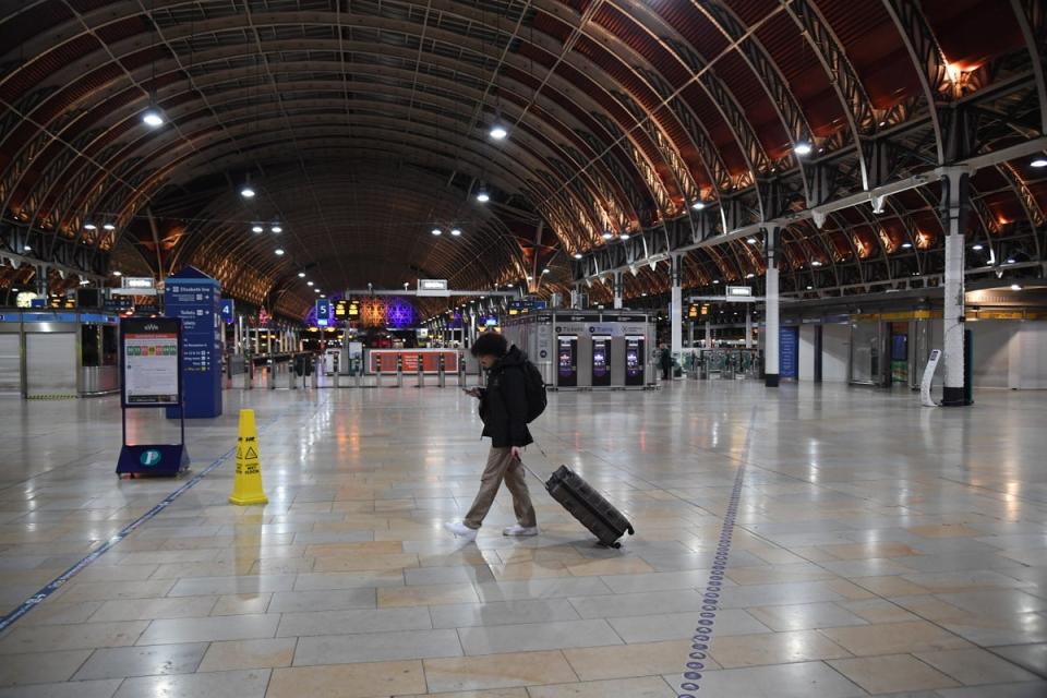 Train strike day at Paddington Station (Jeremy Selwyn)