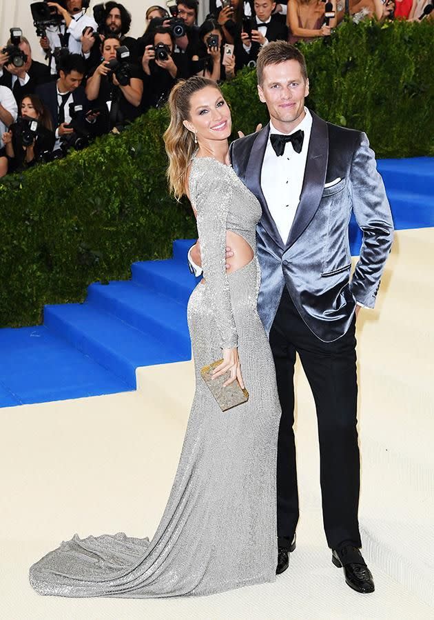 The duo were one of the best-dressed couples of the night. Photo: Getty