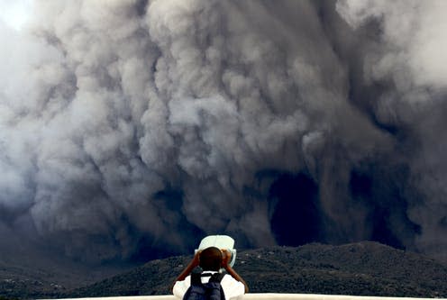 <span class="caption">Montserrat's Soufriere Hills Volcano erupts in 2009.</span> <span class="attribution"><span class="source">Jonathan Stone</span>, <span class="license">Author provided</span></span>