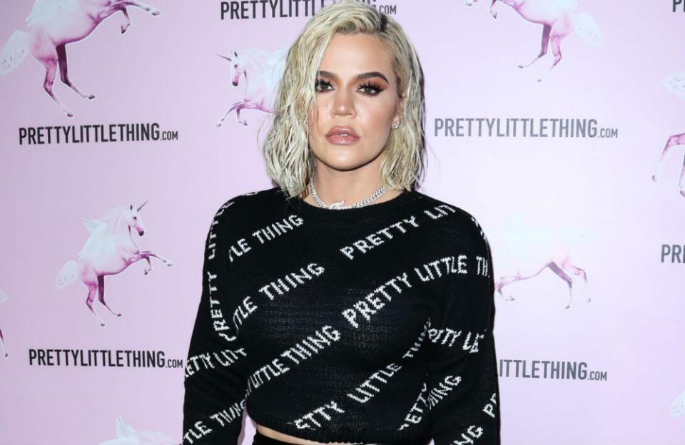 Khloe Kardashian at a Pretty Little Thing event credit:Bang Showbiz