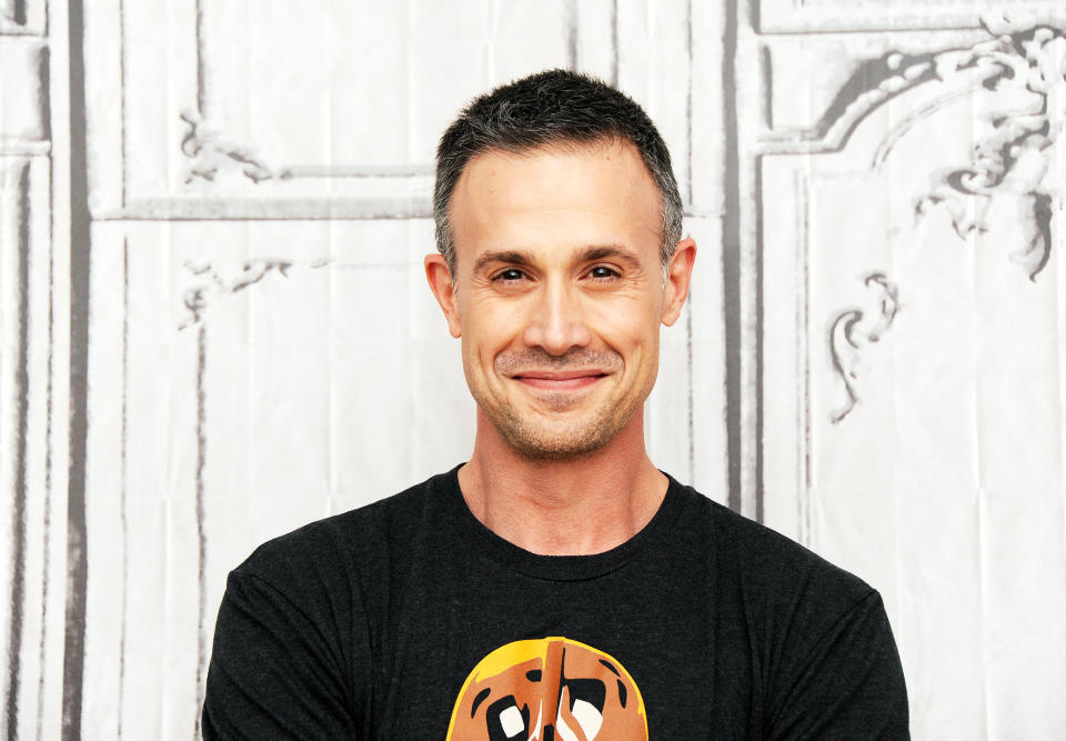 NEW YORK, NY - JUNE 07:  Actor Freddie Prinze, Jr. discusses his new cookbook 'Back to the Kitchen' during AOL Build Speaker Series at AOL Studios In New York on June 7, 2016 in New York City.  (Photo by Desiree Navarro/WireImage)