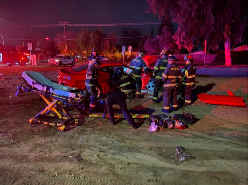 Two women suffered major injuries in a DUI crash on Carver Road and Briggsmore Avenue shortly after midnight on Sunday, Jan. 16, 2022.