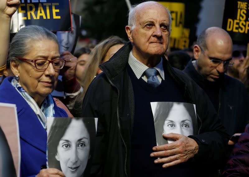 Demonstration to demand justice over the murder of journalist Daphne Caruana Galizia in Valetta
