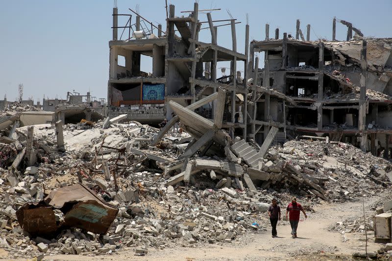Scenes of destruction amid Israel-Hamas conflict, in Khan Younis in the southern Gaza Strip