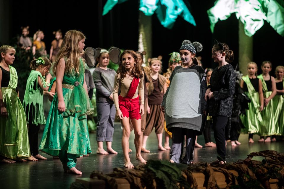 The Harbor Springs cast of “The Jungle Book KIDS" includes 50 elementary students.