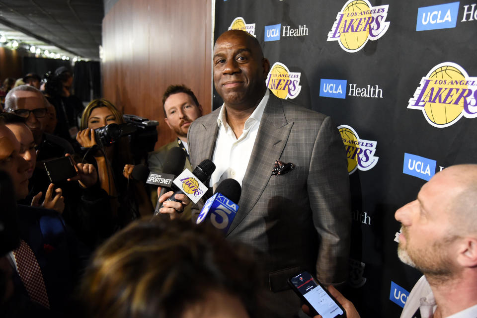 The Los Angeles Lakers will not hire a replacement for Magic Johnson, who stepped down as the team's president of basketball operations last month.