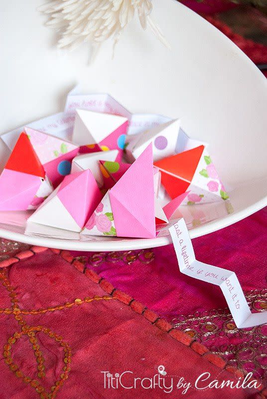 Origami Fortune Cookies