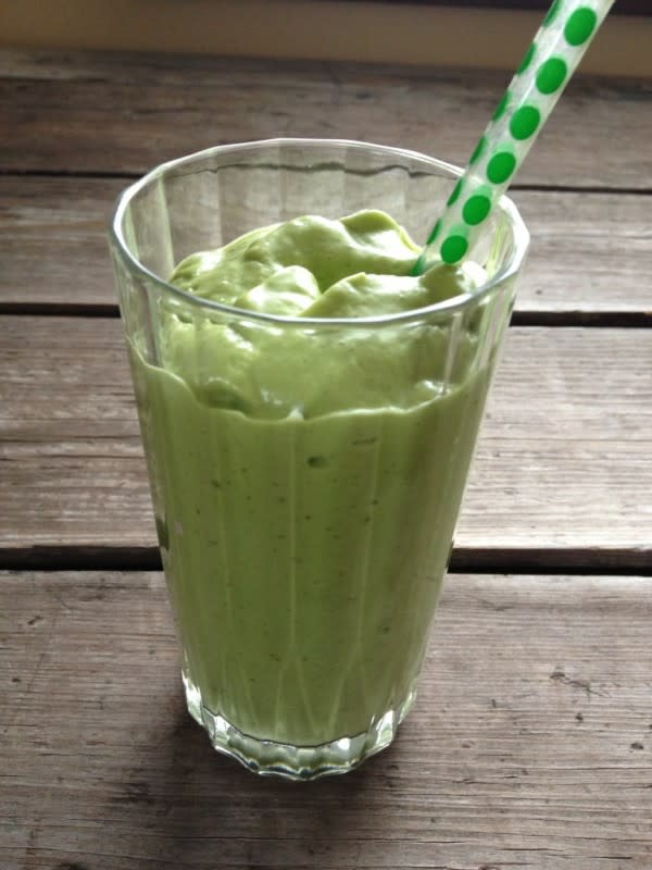 <p>In Johnna's Kitchen</p><p>Creamy, minty and packed full of healthy goodness....you've got to try this dairy and gluten-free green shake just in time for St. Patrick’s Day!</p><p><strong>Get the recipe: <a href="https://injohnnaskitchen.com/2013/03/luck-of-the-irish-shake-shamrock-inspired/" rel="nofollow noopener" target="_blank" data-ylk="slk:Luck of the Irish Shake;elm:context_link;itc:0;sec:content-canvas" class="link ">Luck of the Irish Shake</a></strong></p>