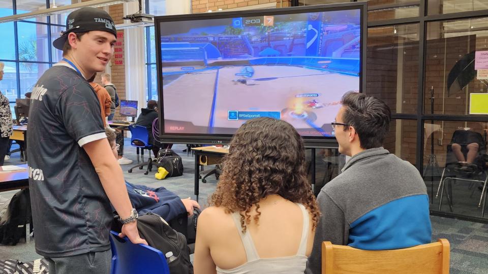 Members of Rockledge High School's esports team compete in a video game tournament at the BPS Innovation Games. Cocoa Aaron LeBlanc said esports, which can be as rigorous and disciplined as traditional sports, can inspire students to take up careers in tech fields.