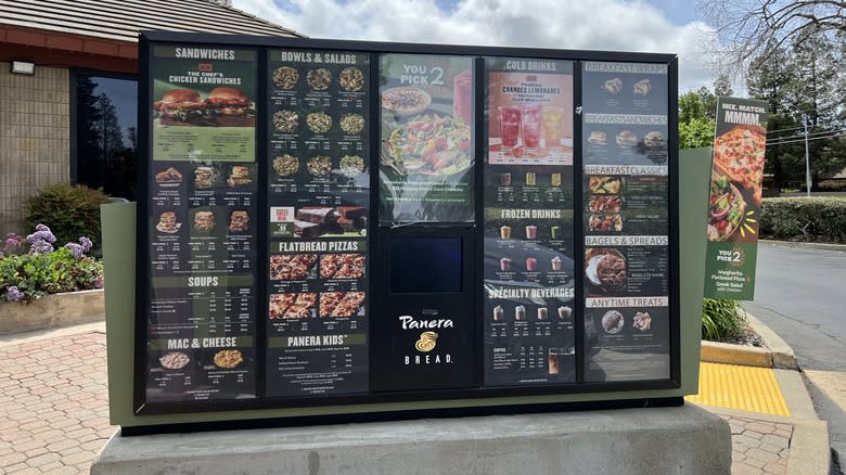 Panera's drive-through menu