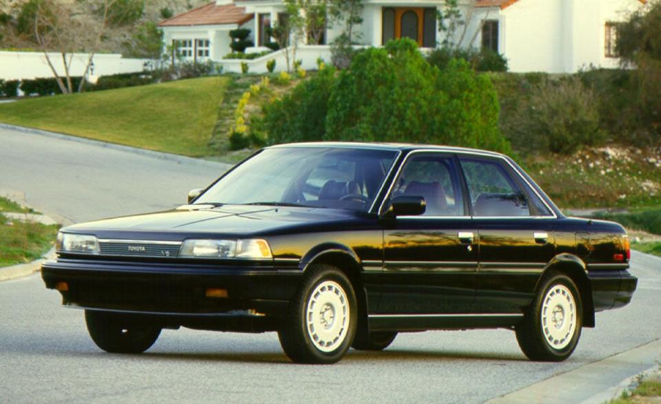 <p>In 1988, Toyota opened a new production facility in Georgetown, Kentucky, to build Camrys for the North American market. Powertrain options also expanded that year. New four-cylinder models were offered with an all-wheel-drive option called All-Trac, which used a center differential to vary torque between the front and rear axles. A 2.5-liter V-6 engine joined the order sheet, serving up 153 horsepower and 155 lb-ft of torque in both the sedan and wagon; it could be paired with either a manual or automatic transmission. Sales continued to rise, cresting the 200,000-per-year mark in the United States for the first time in 1988.</p>