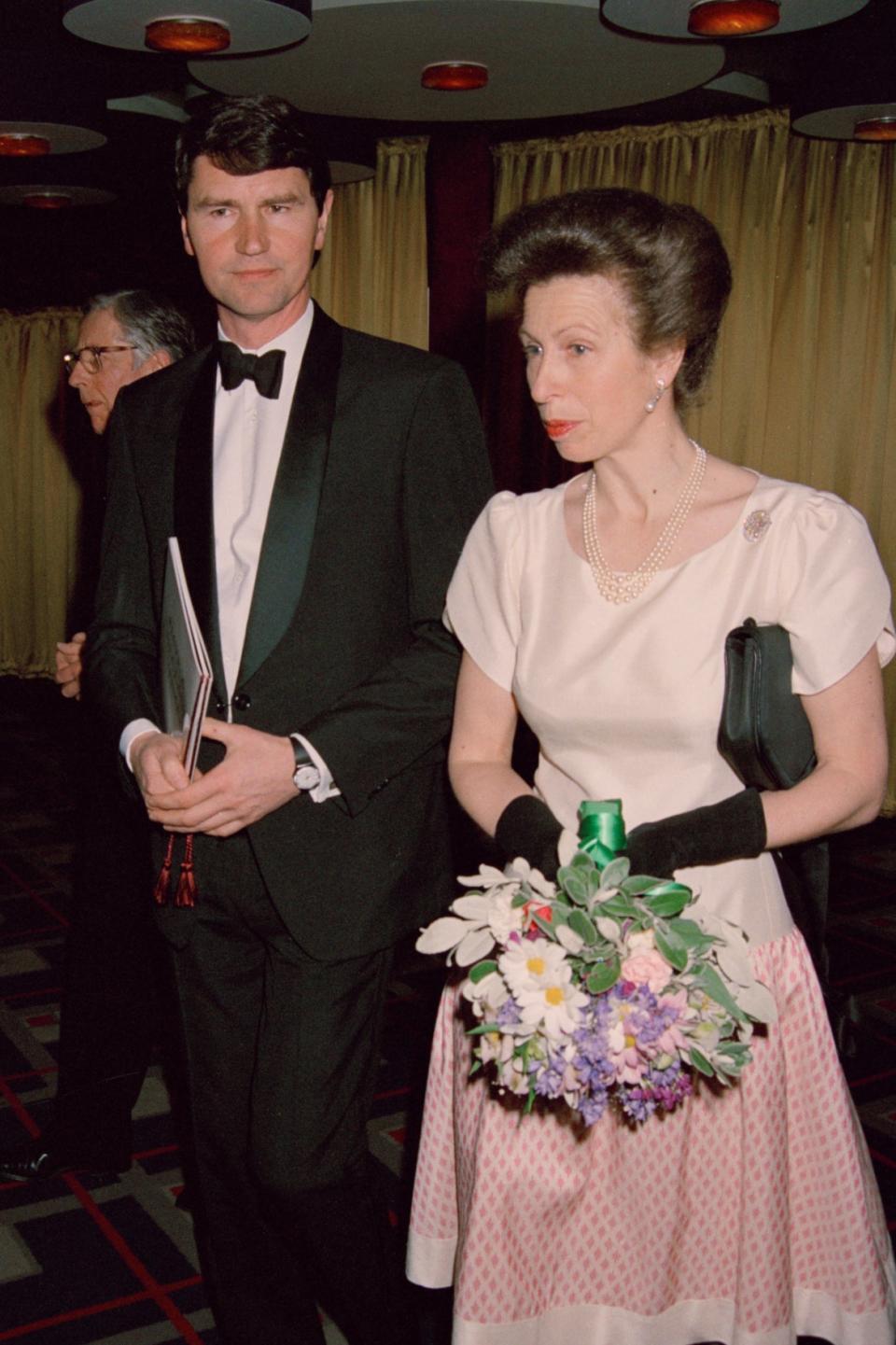 Princess Anne and Timothy Lawrence attending a formal event