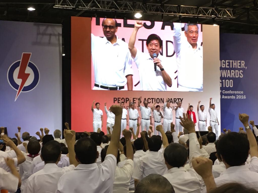 The 34th People’s Action Party Conference and Party Awards held at the Singapore Expo on 4 December 2016. Photo: Nicholas Yong/Yahoo News Singapore