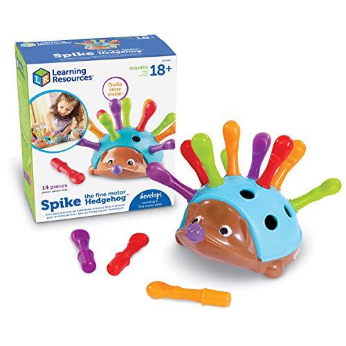 <p><strong>Learning Resources</strong></p><p>amazon.com</p><p><strong>$13.49</strong></p><p>This colorful hedgehog <strong>helps little fingers develop fine motor skills</strong> with grasping and pinching and can be used for color recognition and counting learning, too. Bonus: You can store the pieces inside the shell for easier portability. <em>Ages 18 months+</em></p>