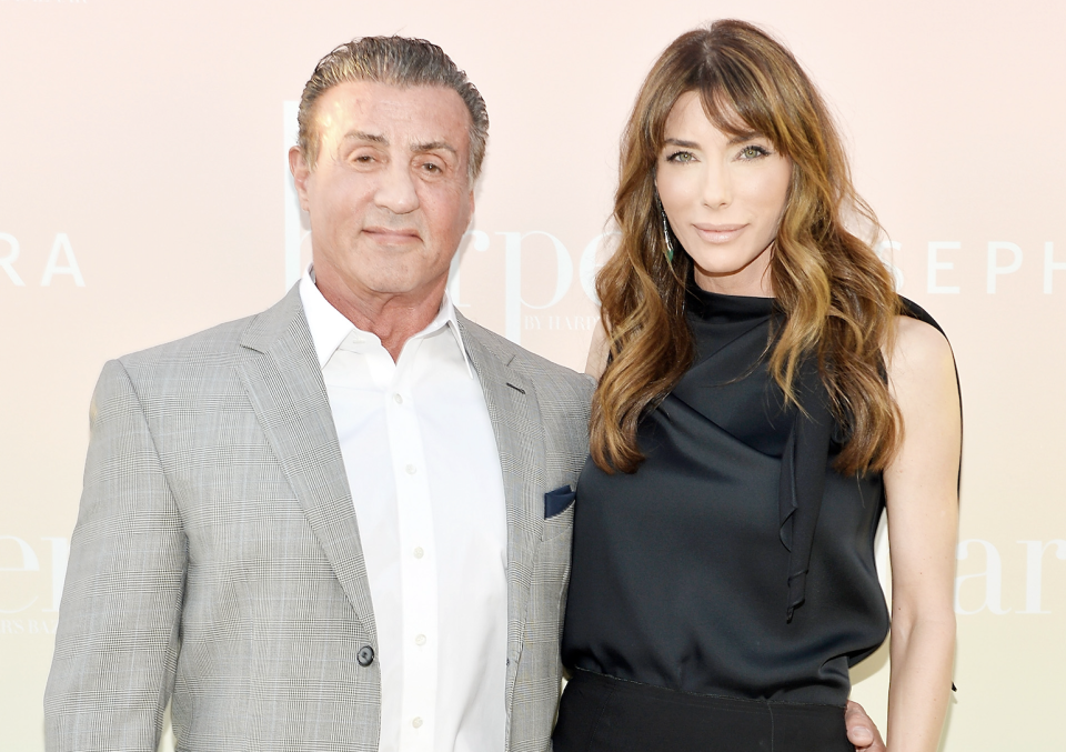 LOS ANGELES, CA - APRIL 26: Sylvester Stallone and Jennifer Flavin Stallone attend harper x Harper's BAZAAR May Issue Event Hosted by The Stallone Sisters and Amanda Weiner Alagem at Mama Shelter Hollywood on April 26, 2017 in Los Angeles, California. (Photo by Stefanie Keenan/Getty Images for Harper's BAZAAR)