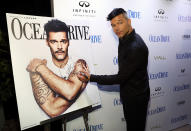 <p>The Puerto Rico-born singer continued to show the people there love, by raising funds for hurricane relief through his Ricky Martin Foundation, at a Miami soiree celebrating the new cover of <i>Ocean Drive</i> magazine. Martin has made it his mission to raise $10 million, and reportedly has already <a rel="nofollow noopener" href="http://www.sun-sentinel.com/features/fl-fea-ricky-martin-ocean-drive-hurricane-relief-20171011-story.html" target="_blank" data-ylk="slk:brought in $3 million;elm:context_link;itc:0;sec:content-canvas" class="link ">brought in $3 million</a>. (Photo: Aaron Davidson/Getty Images) </p>