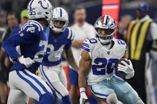 Dallas Cowboys running back Tony Pollard walks on the sideline during a  preseason NFL football game against the Seattle Seahawks, Saturday, Aug.  19, 2023, in Seattle. (AP Photo/Lindsey Wasson Stock Photo - Alamy