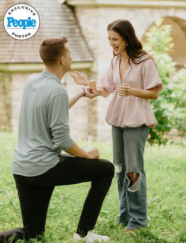 <p>Brilliant Earth x Ashley Sara Photograph</p> Brian Thalman proposes to Brooke Hyland