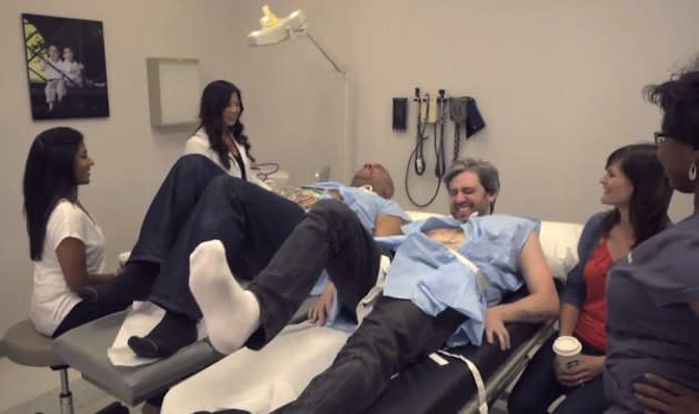 Feel your pain: Video shows men using 'labor pain simulator