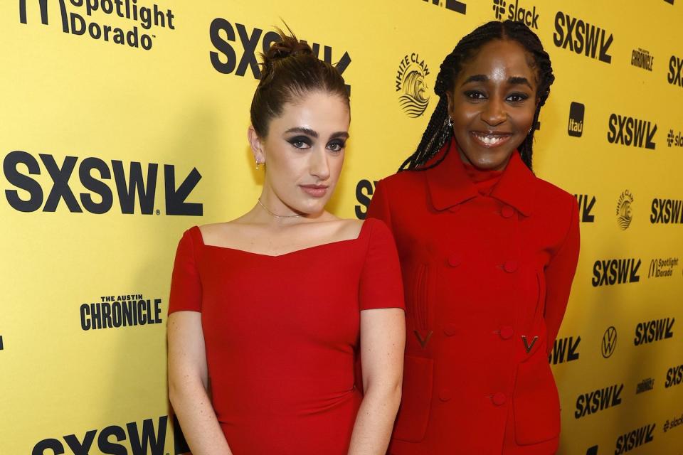 Rachel Sennott and Ayo Edebiri at the SXSW premiere of 'Bottoms' on March 11, 2023.