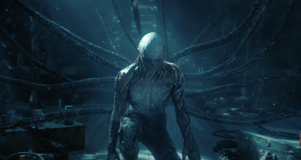 This image released by Netflix shows Vecna in a scene from "Stranger Things." (Netflix via AP)