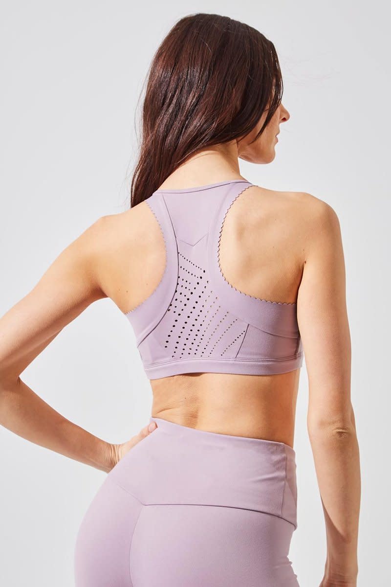 Ecstatic Recycled Polyester Medium Support Bra. Image via MPG Sport.